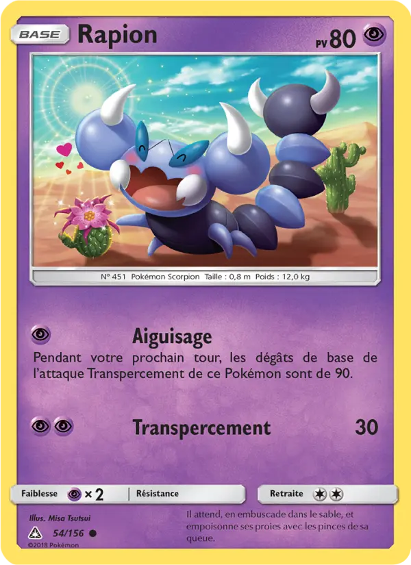 Rapion — Carte Pokémon 54 Ultra-Prisme