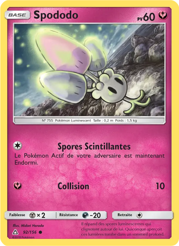 Spododo — Carte Pokémon 92 Ultra-Prisme