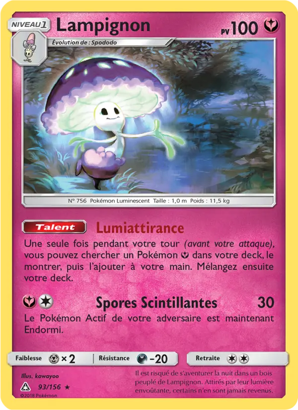 Lampignon — Carte Pokémon 93 Ultra-Prisme