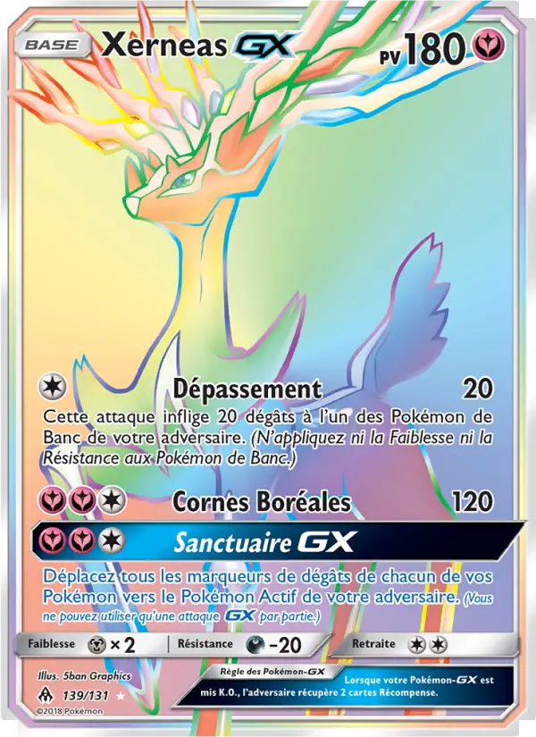 Xerneas GX — Carte Pokémon 139 Lumière Interdite