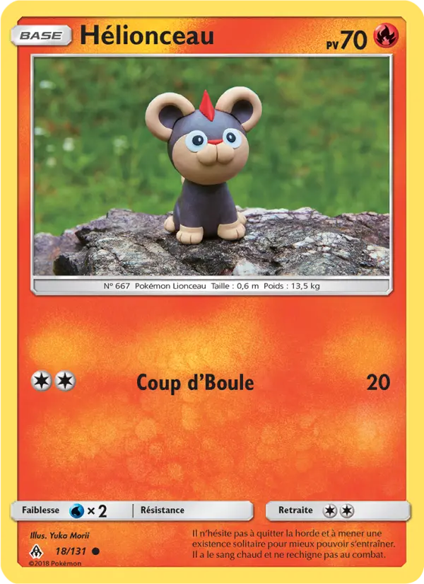 Hélionceau — Carte Pokémon 18 Lumière Interdite