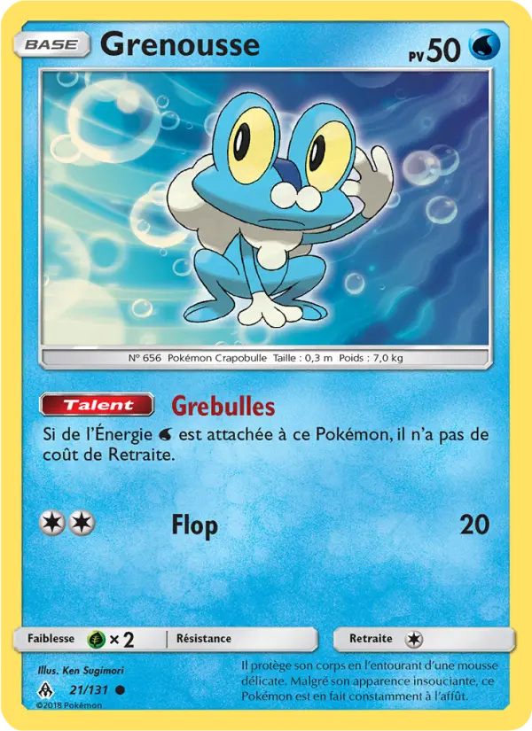Grenousse — Carte Pokémon 21 Lumière Interdite
