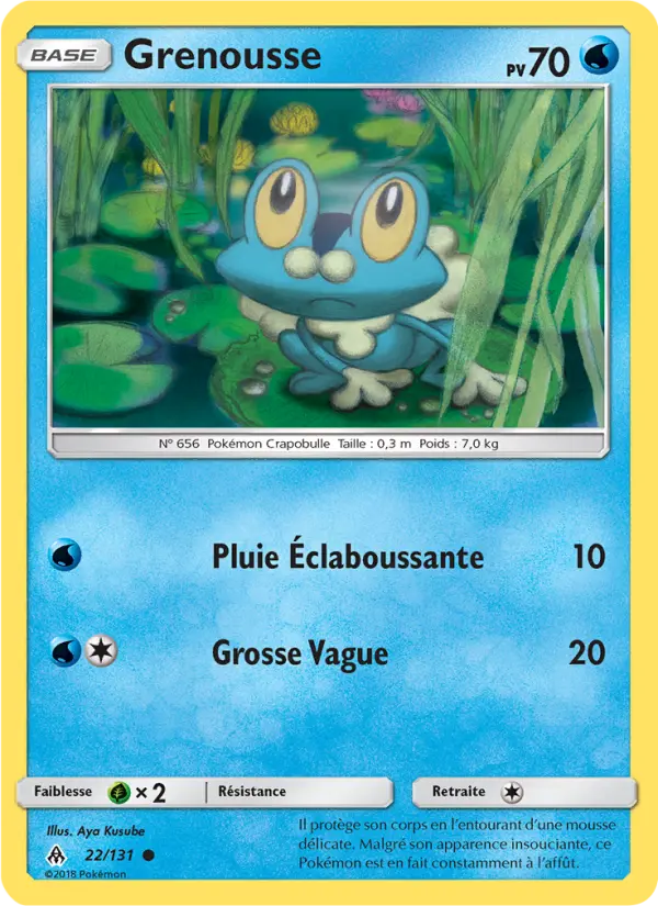 Grenousse — Carte Pokémon 22 Lumière Interdite