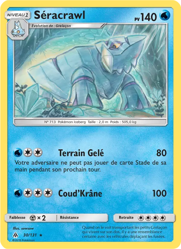 Séracrawl — Carte Pokémon 30 Lumière Interdite