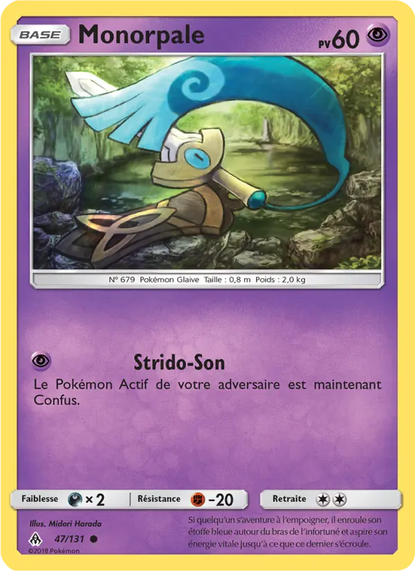 Monorpale — Carte Pokémon 47 Lumière Interdite