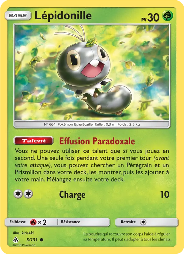 Lépidonille — Carte Pokémon 5 Lumière Interdite