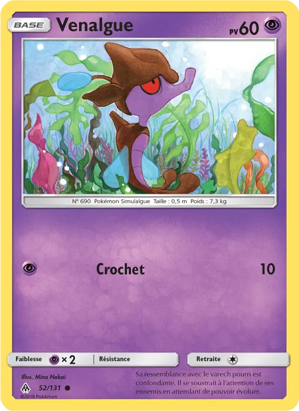 Venalgue — Carte Pokémon 52 Lumière Interdite