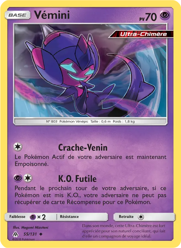 Vémini — Carte Pokémon 55 Lumière Interdite