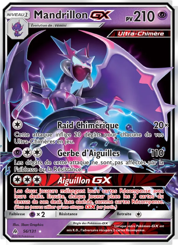Mandrillon GX — Carte Pokémon 56 Lumière Interdite