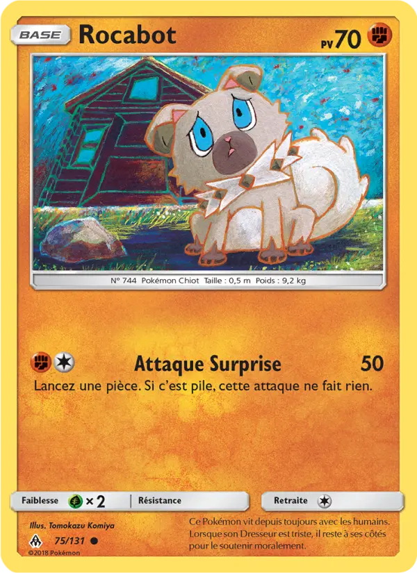Rocabot — Carte Pokémon 75 Lumière Interdite