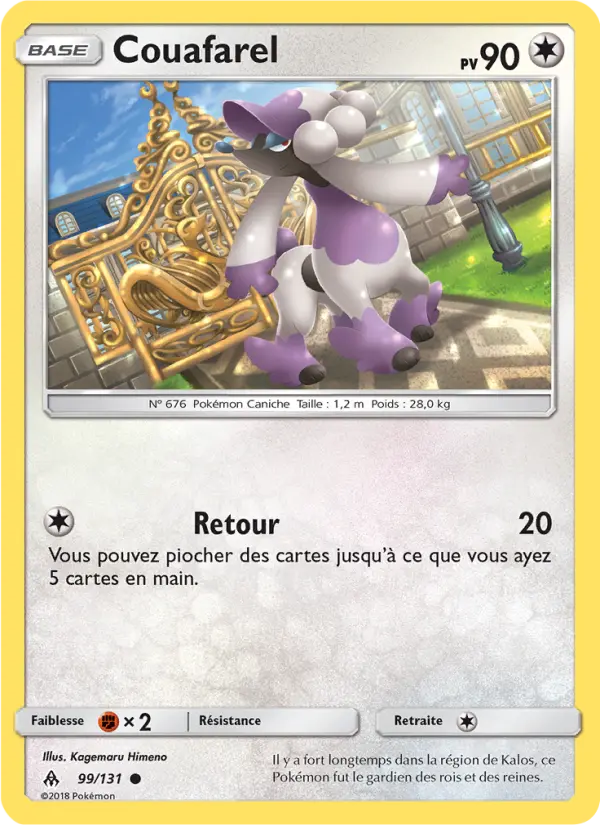 Couafarel — Carte Pokémon 99 Lumière Interdite