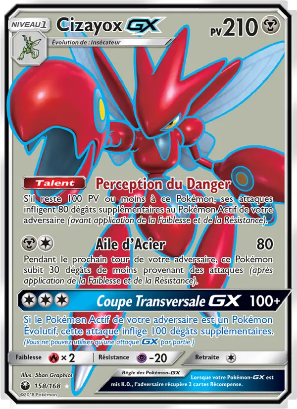 Cizayox GX — Carte Pokémon 158 Tempête Céleste