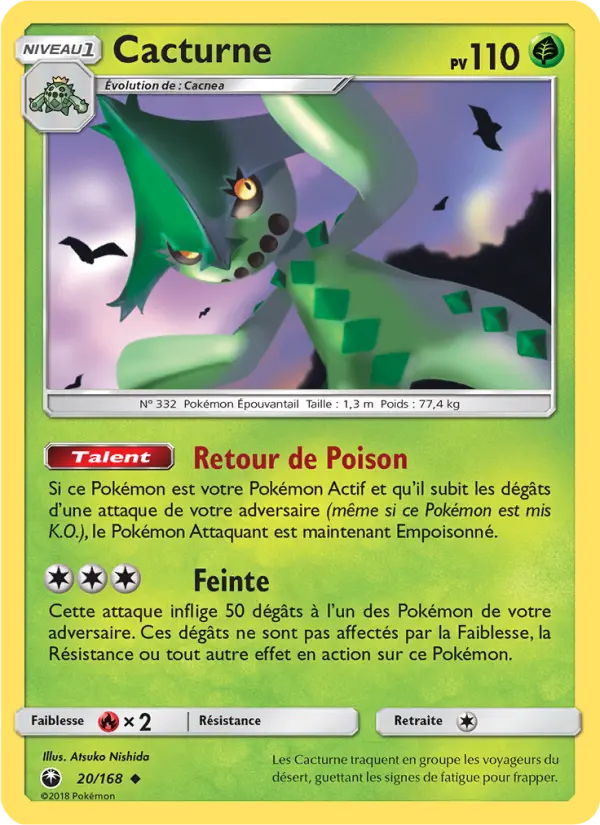 Cacturne — Carte Pokémon 20 Tempête Céleste