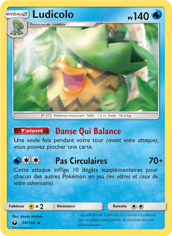 Ludicolo — Carte Pokémon 38 Tempête Céleste