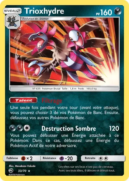 Carte Pokémon Trioxhydre sm10