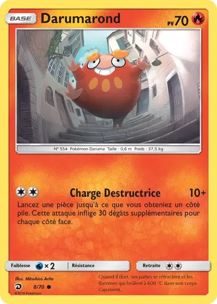 Carte Pokémon Darumarond sm10