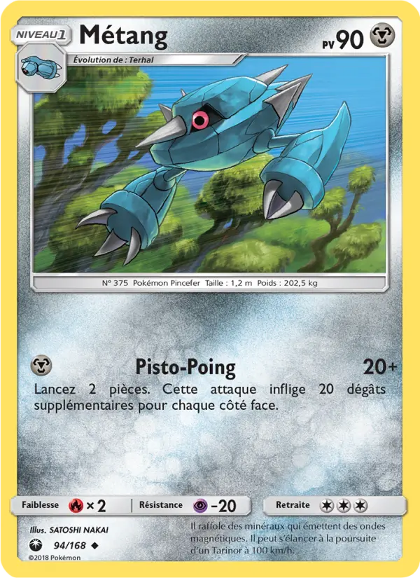 Métang — Carte Pokémon 94 Tempête Céleste