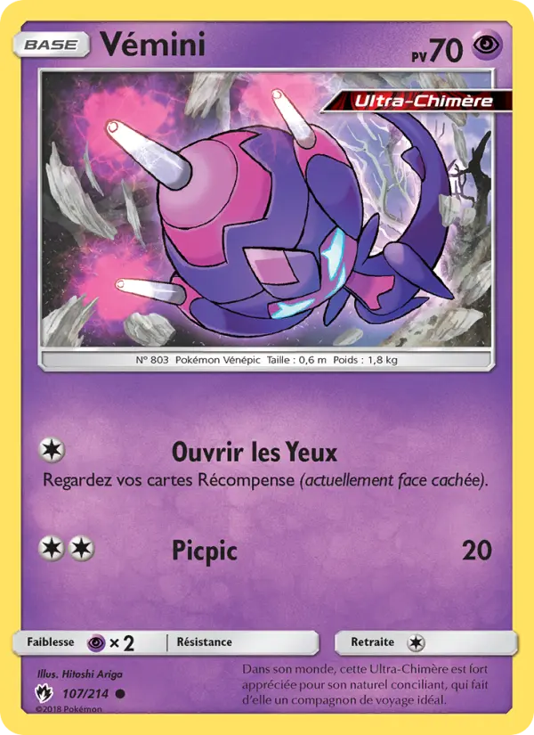 Vémini — Carte Pokémon 107 Tonnerre Perdu