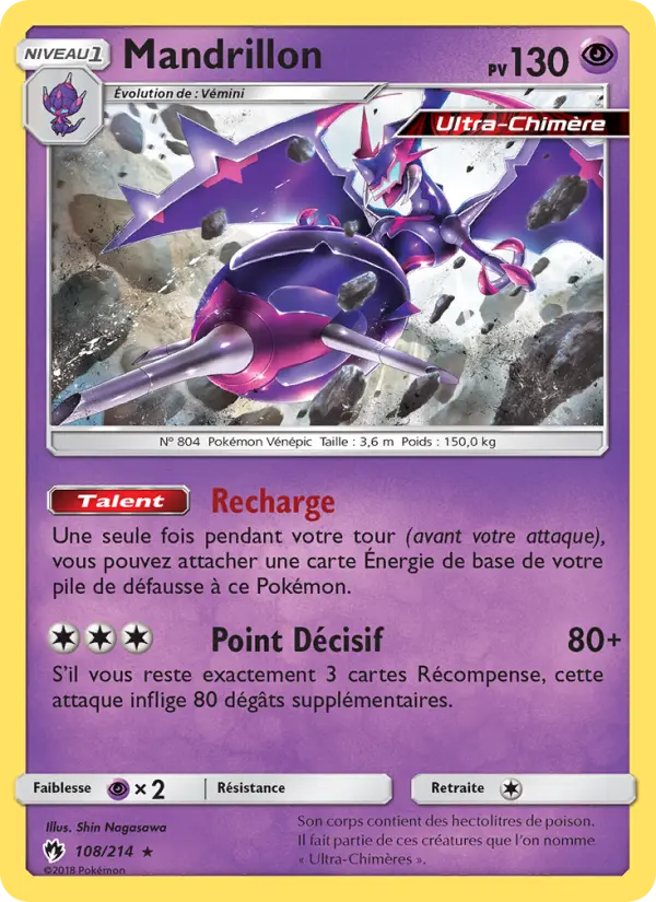 Mandrillon — Carte Pokémon 108 Tonnerre Perdu