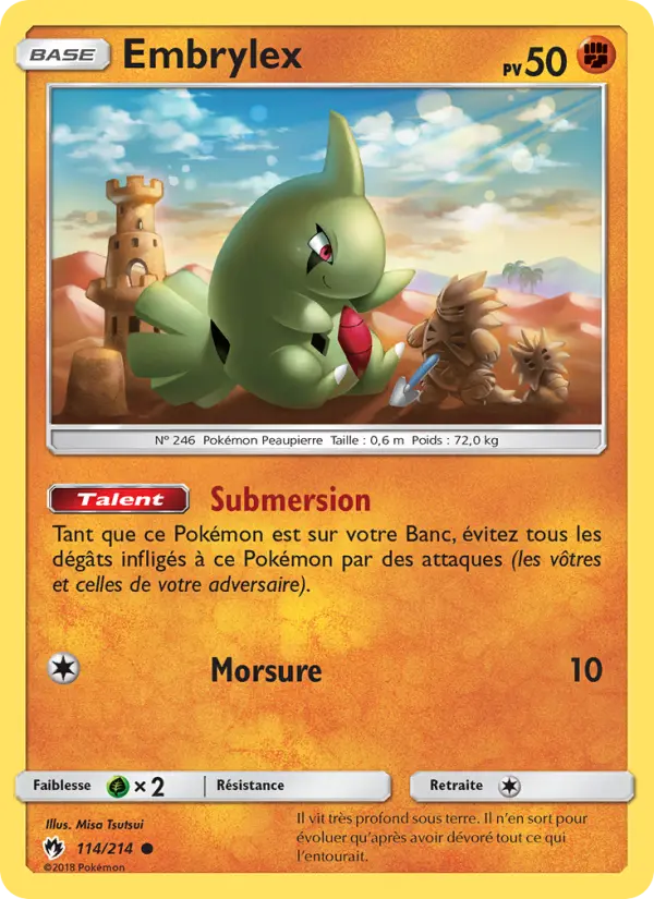 Embrylex — Carte Pokémon 114 Tonnerre Perdu