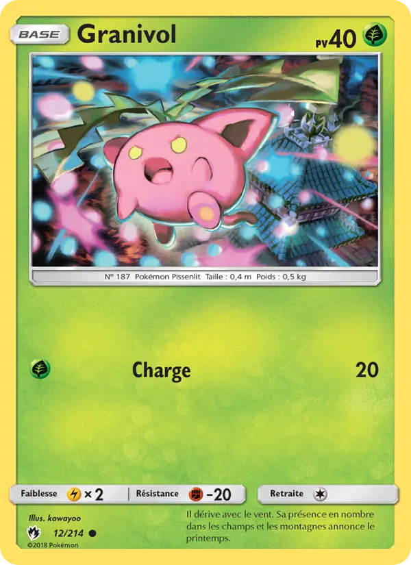 Granivol — Carte Pokémon 12 Tonnerre Perdu