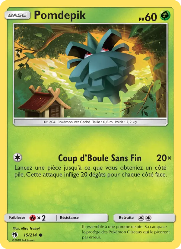 Pomdepik — Carte Pokémon 15 Tonnerre Perdu