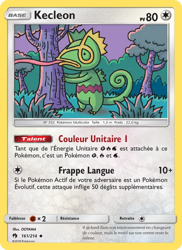 Kecleon — Carte Pokémon 161 Tonnerre Perdu