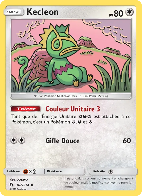 Kecleon — Carte Pokémon 162 Tonnerre Perdu