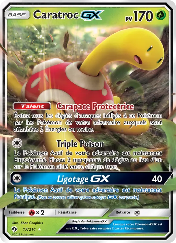 Caratroc GX — Carte Pokémon 17 Tonnerre Perdu