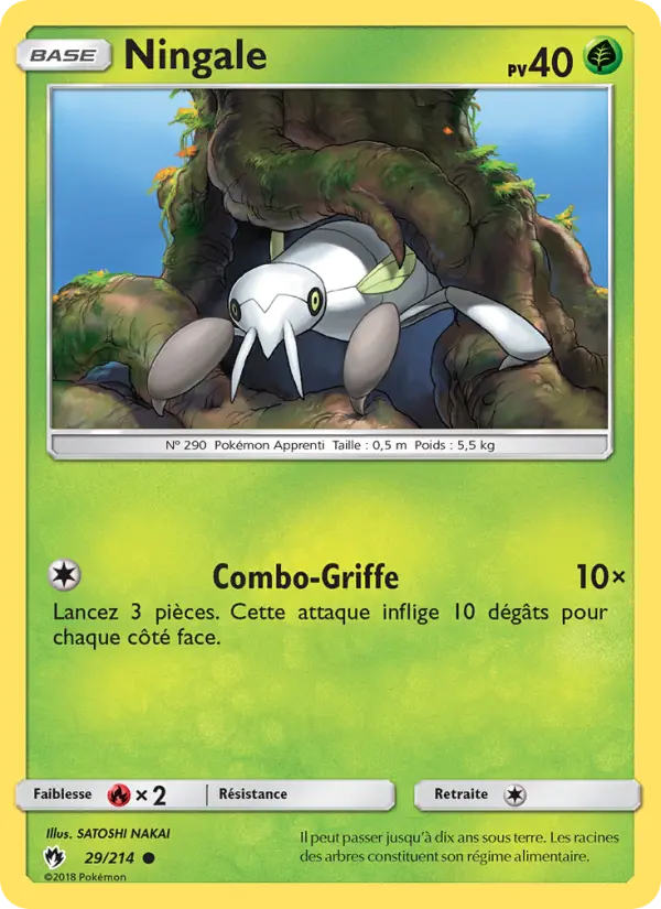 Ningale — Carte Pokémon 29 Tonnerre Perdu