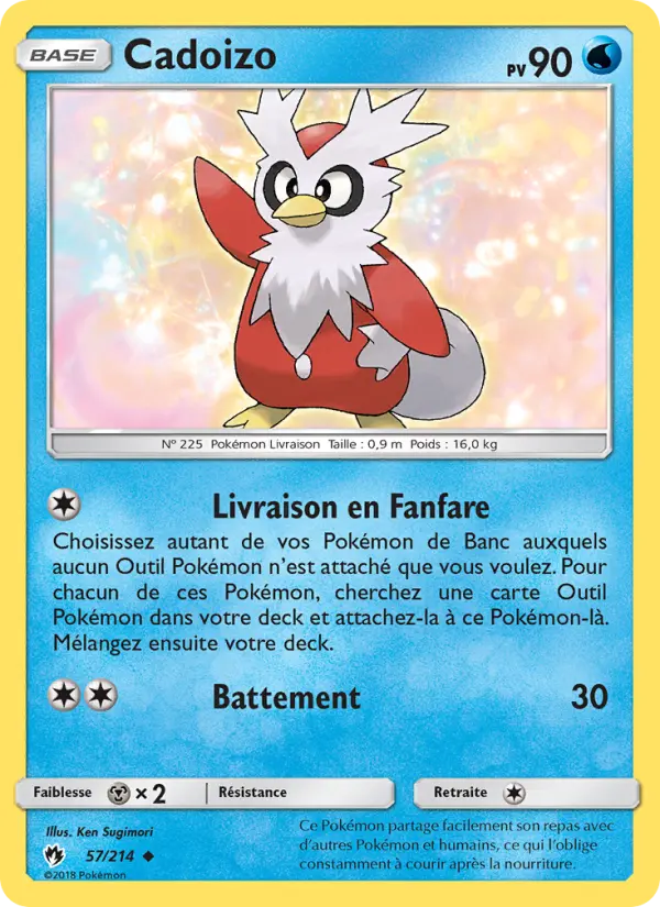 Cadoizo — Carte Pokémon 57 Tonnerre Perdu