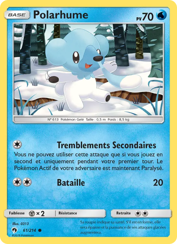 Polarhume — Carte Pokémon 61 Tonnerre Perdu