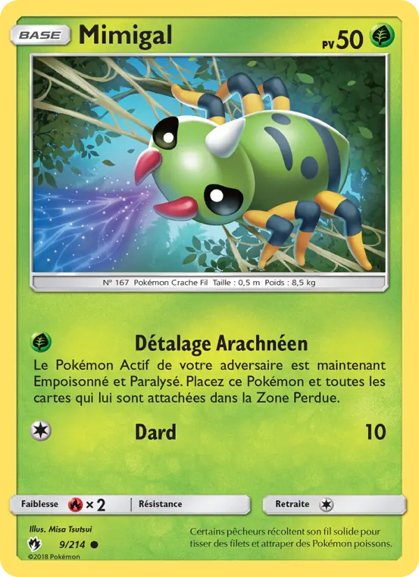 Mimigal — Carte Pokémon 9 Tonnerre Perdu