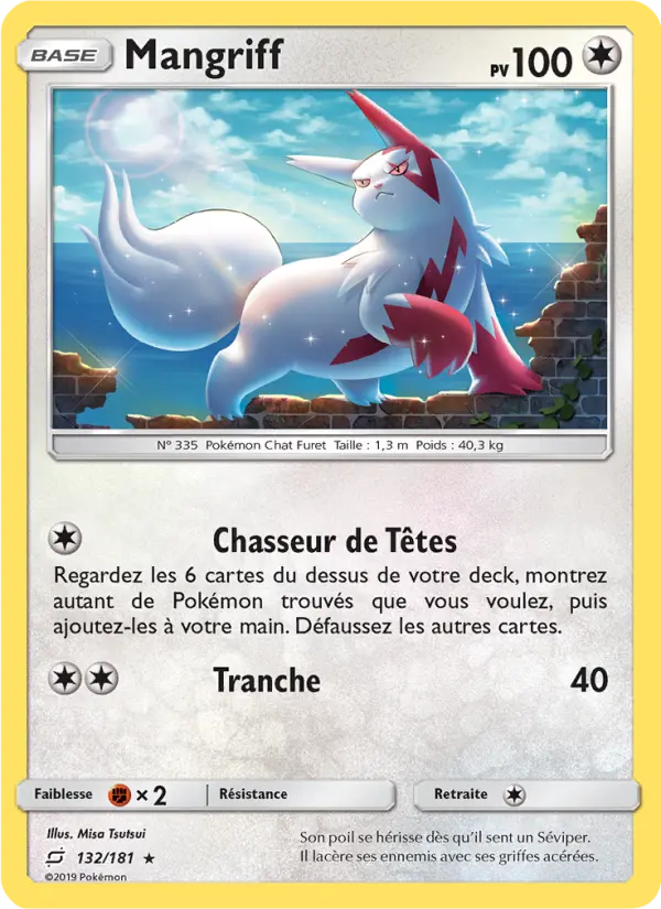 Mangriff — Carte Pokémon 132 Duo de Choc