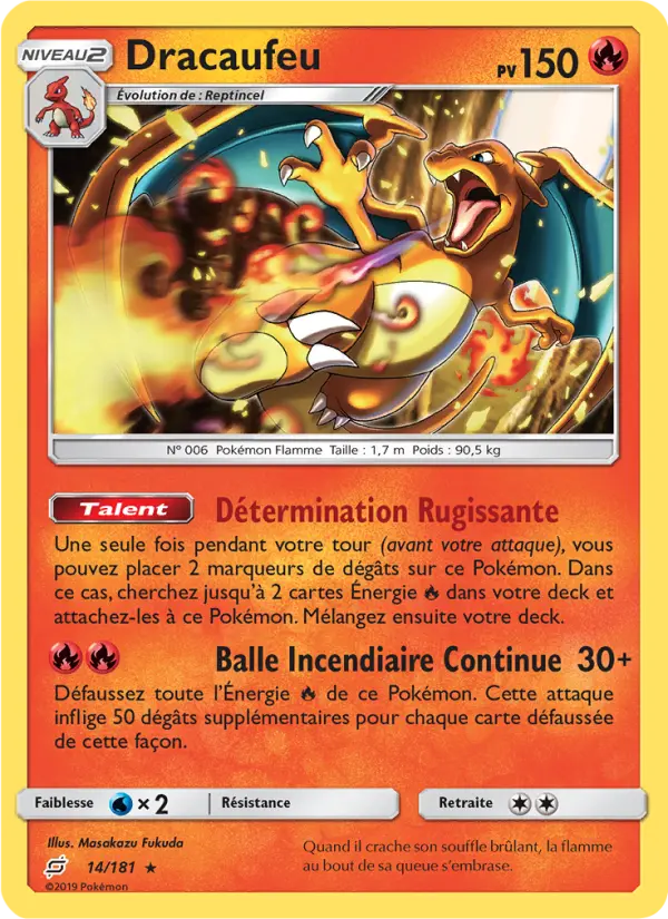 Dracaufeu — Carte Pokémon 14 Duo de Choc