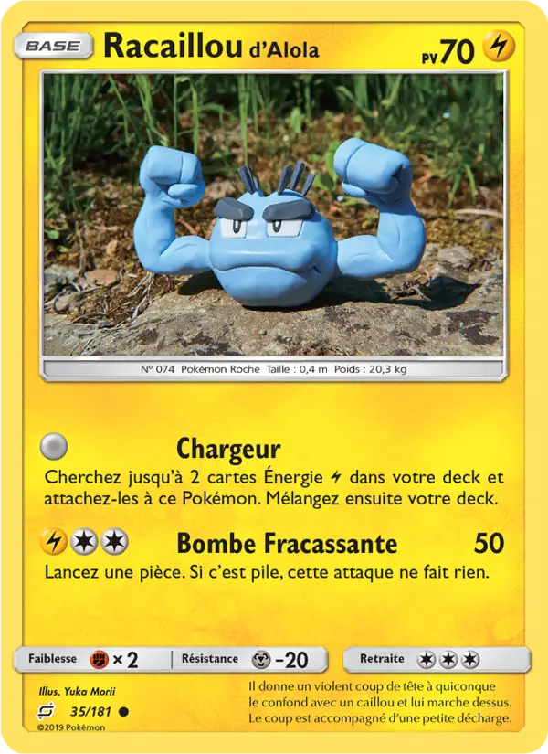 Racaillou d’Alola — Carte Pokémon 35 Duo de Choc
