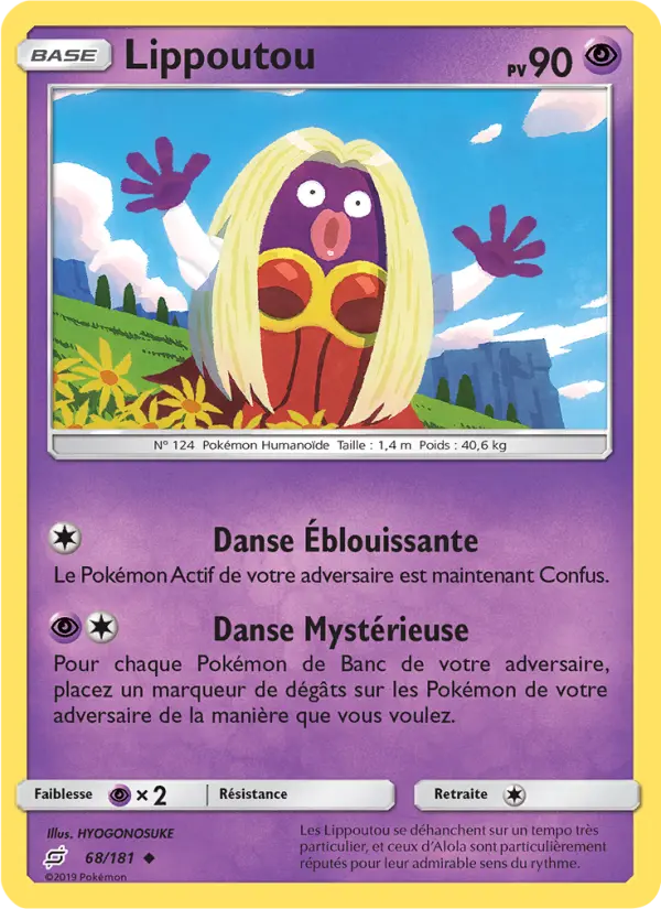 Lippoutou — Carte Pokémon 68 Duo de Choc