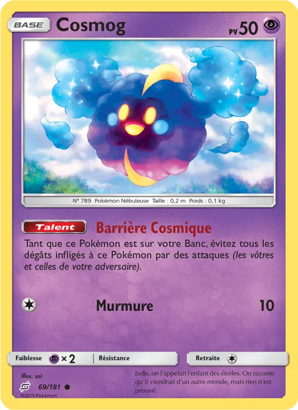 Cosmog — Carte Pokémon 69 Duo de Choc