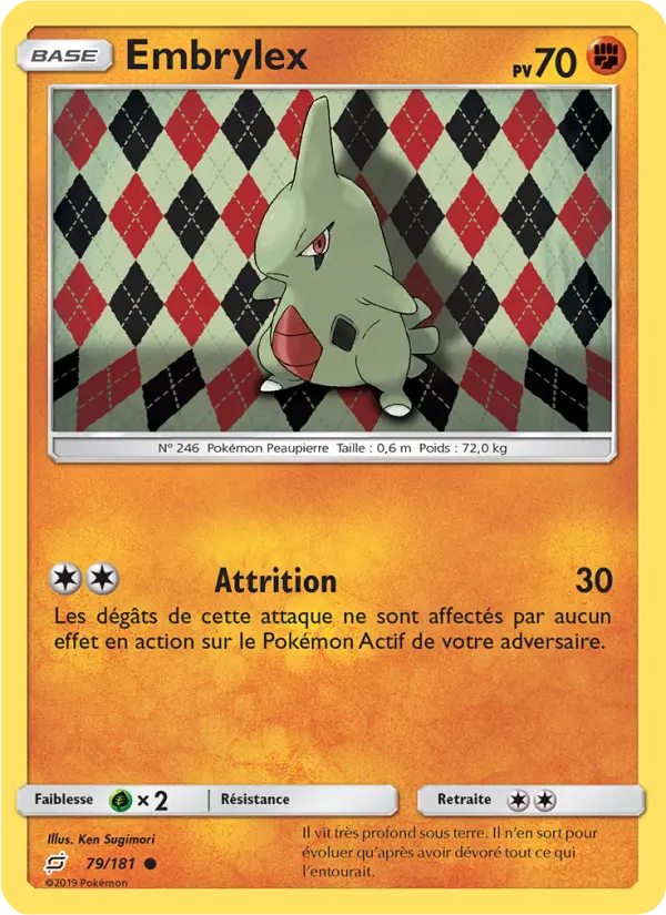 Embrylex — Carte Pokémon 79 Duo de Choc