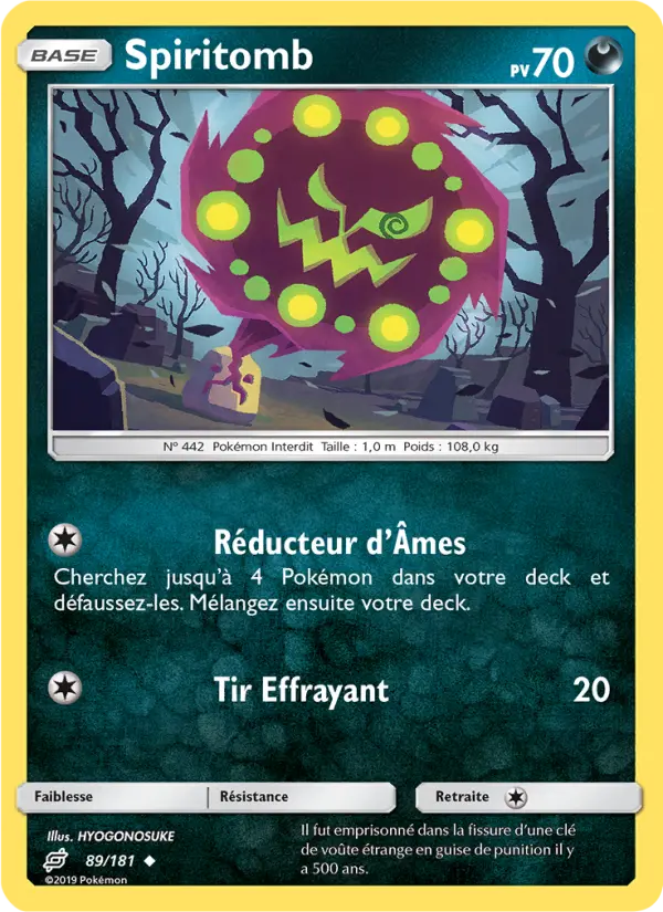 Spiritomb — Carte Pokémon 89 Duo de Choc