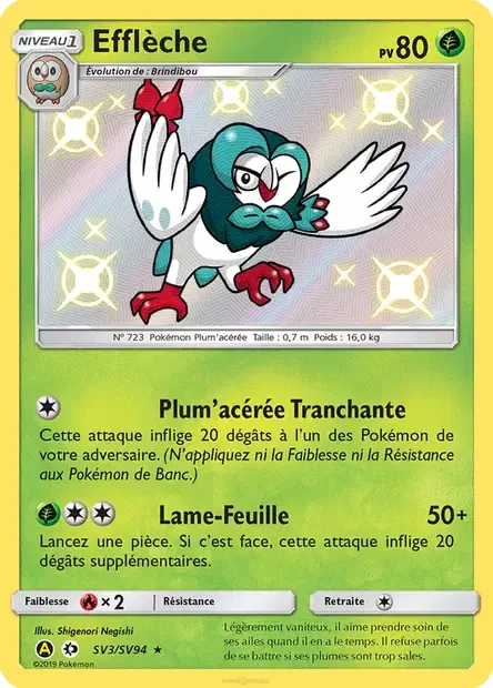Carte Pokémon SV3/094 - Efflèche sma