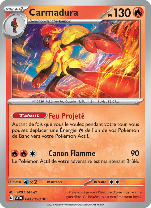Carmadura — Carte Pokémon 041 Écarlate et Violet