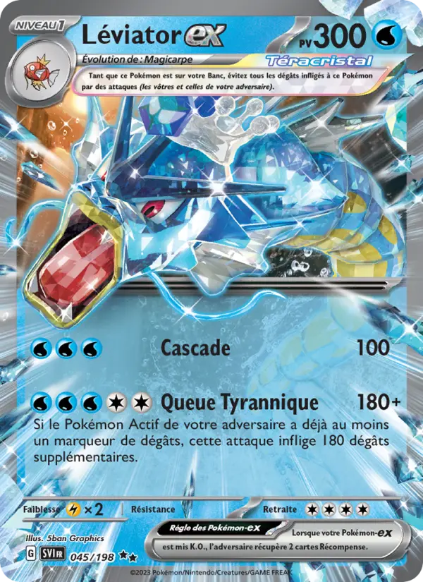Léviator-ex — Carte Pokémon 045 Écarlate et Violet