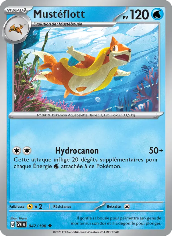 Mustéflott — Carte Pokémon 047 Écarlate et Violet