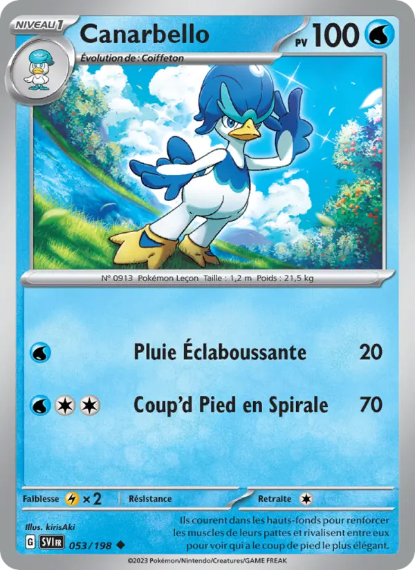 Canarbello — Carte Pokémon 053 Écarlate et Violet