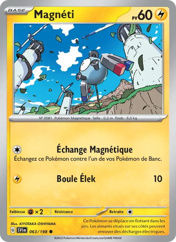 Magnéti — Carte Pokémon 063 Écarlate et Violet