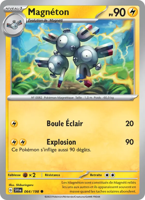 Magnéton — Carte Pokémon 064 Écarlate et Violet