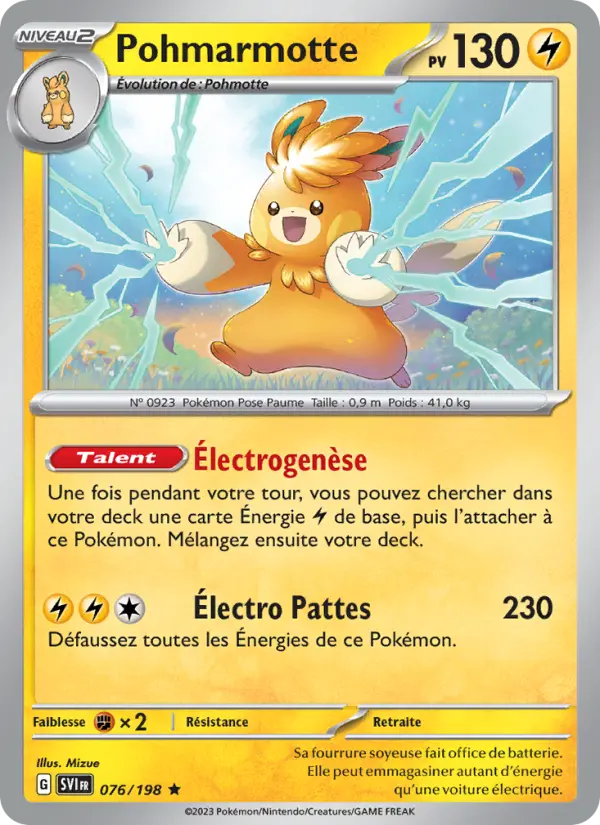 Pohmarmotte — Carte Pokémon 076 Écarlate et Violet