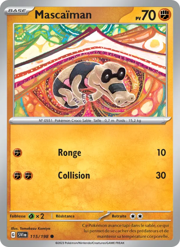 Mascaïman — Carte Pokémon 115 Écarlate et Violet