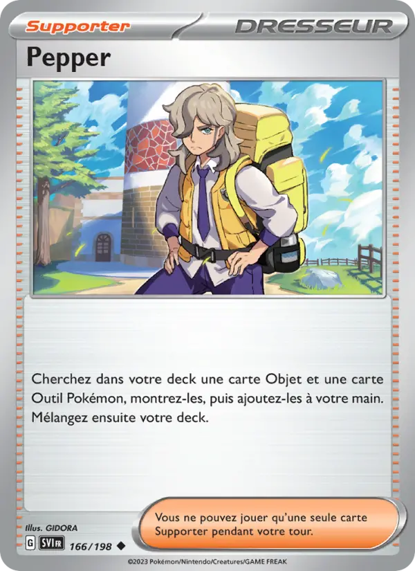 Pepper — Carte Pokémon 166 Écarlate et Violet